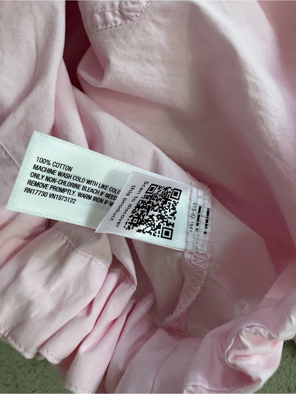 Universal Thread Light Pink Tie-Front Button Down Shirt - Picture 7 of 7